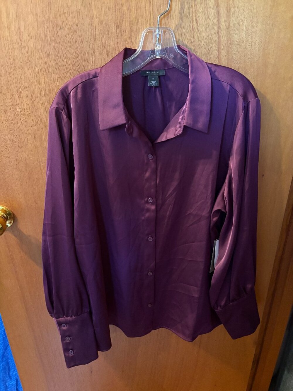 Halogen XL Brand new NWT Purple Blouse Shirt Long Sleeve